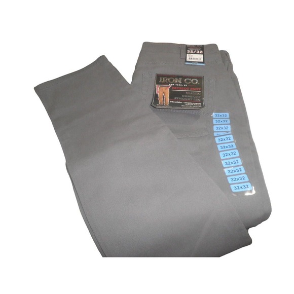 Iron Company 32 x 32 Slate Gray 5-Pocket Straight Leg Stretch Twill Patriot Pant - Picture 3 of 10